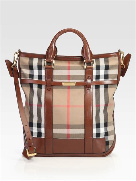 burberry leather tote|Burberry tote bag nylon.